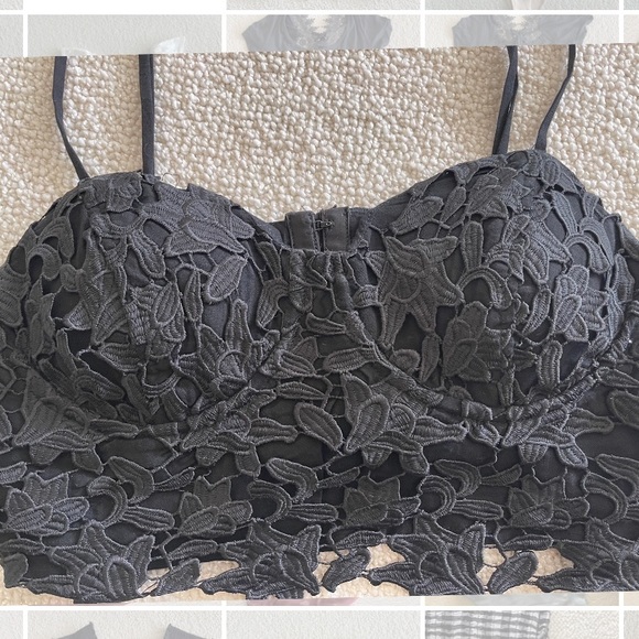 Floral Corset Bralette Top - Picture 2 of 3